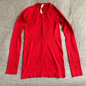 Lululemon Red Long Sleeve